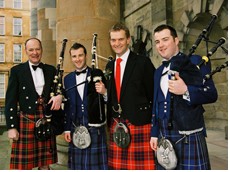 Alan, Bryan, Stewart, Tom & David Make up The Piping Team